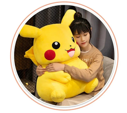 Cartoon Pikachu Plush Toy Lovely Peluche Stuffed Anime Pikachu Doll Kawaii Room Decor Soft Sofa Cushion Pillow Birthday Gifts