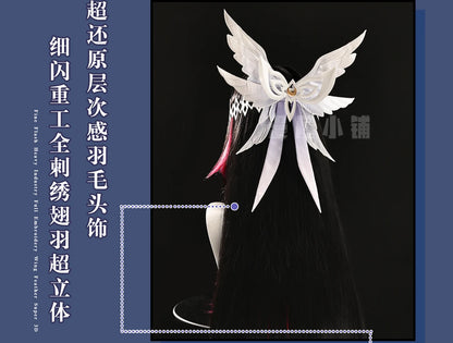 Genshin Impact Columbina Cosplay Costume Wig The Damselette Dress Uniform Eleven Fatui Harbingers Halloween Party for Women Girl