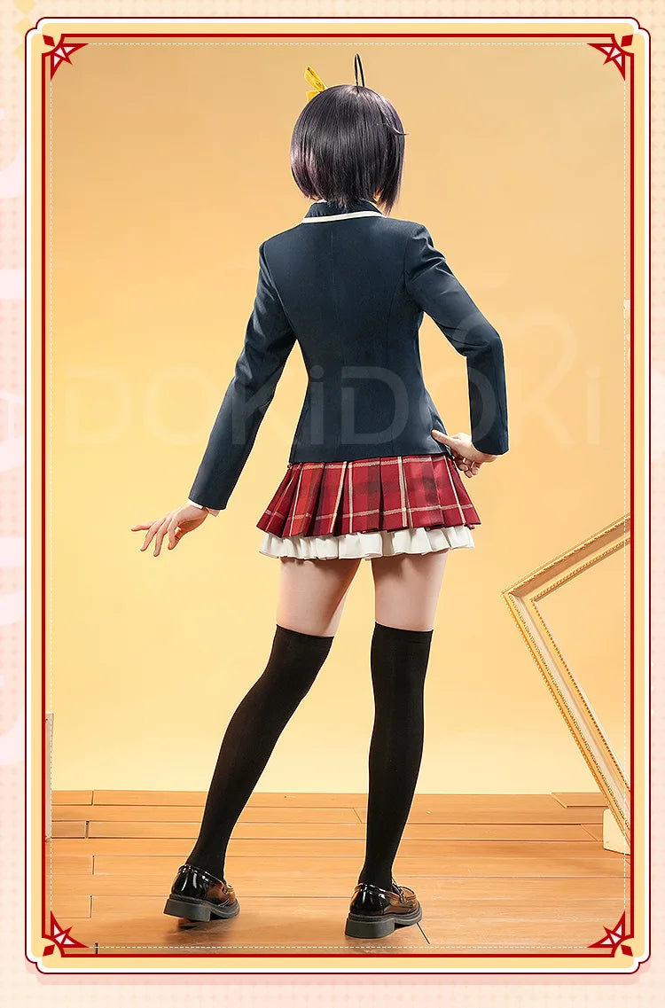 IN STOCK Takanashi Rikka Cosplay Costume Anime Love,Chunibyo & Other Delusions DokiDoki-SR Halloween Cute Uniform Takanashi Wig