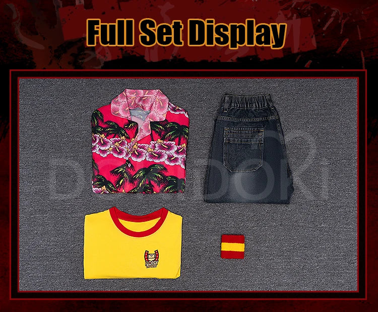 IN STOCK Anya Curly Daisuke Cosplay Costume Game Mouthwashing【XS-3XL】DokiDoki-R Uniform Halloween Anya Cosplay Wig Plus Size