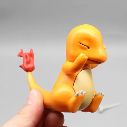 Charmander Wear A Cubone Helmet Anime Figure Model Gk Statue Boys Collection Desktop Decoration Ornament Toys Gifts