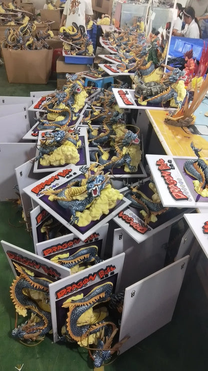 Amime Dragon Ball Z Gk 3d Comic Books Son Goku Riding Shenron Figurine Pvc Action Figure Model Statue Collection Children'S Toy