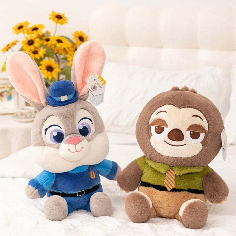 Cartoon Zootopia Judy Plush Toy Soft Stuffed Anime Animal Doll Nick Doll Ornaments Children Sleeping Pillow Cushion Couple Gifts