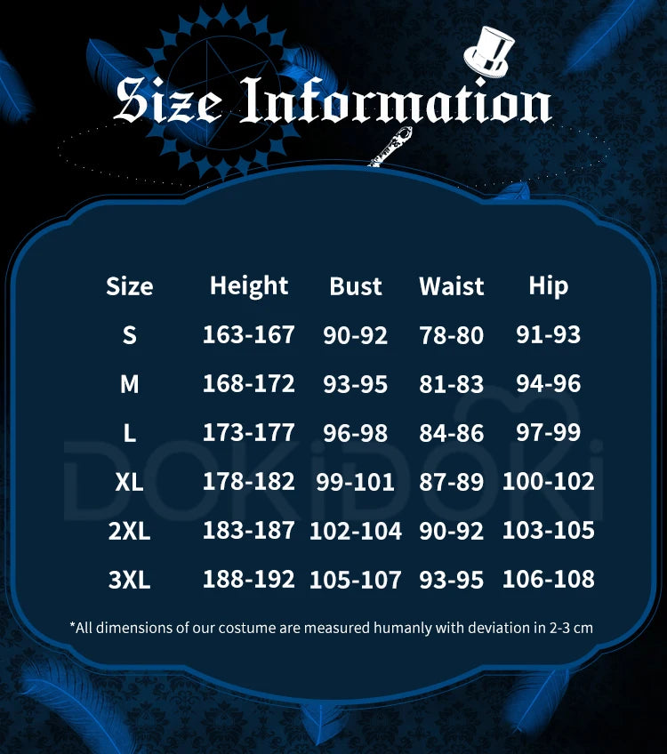 IN STOCK Andateika Cosplay Costume Anime Cosplay DokiDoki-N Andāteikā Under Taker Cosplay Men Costume