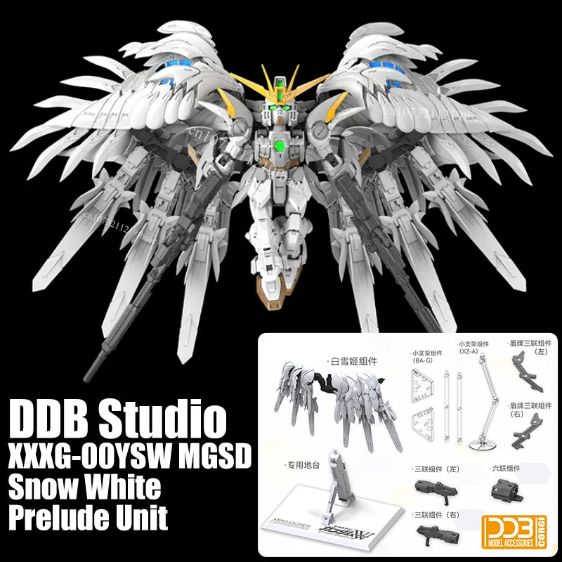 DDB Studio XXXG-00YSW Snow White MGSD Wing Zero DREI ZWERG Model Accessories Assembly Model Kits Toys Accessory Accessories Pack