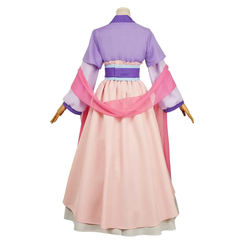 Maomao Cosplay Costume Dress Wig Anime The Apothecary Diaries Purple Pink Dress Kusuriya No Hitorigoto Halloween for Women Girls