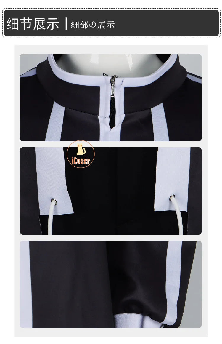 Shiki Ichinose Cosplay Costume Rasetsu Uniform Anime Tougen Anki Jin Kougasaki Coat Rasetsu Academy Halloween for Women Men Cos