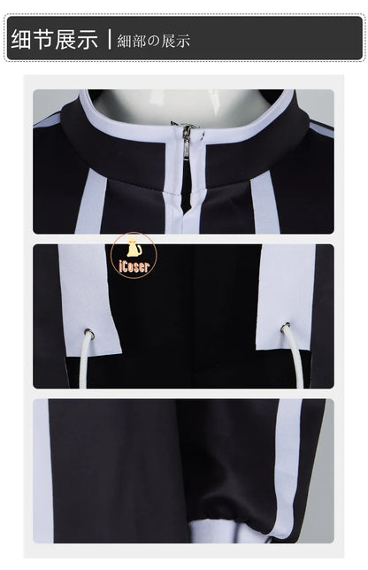 Shiki Ichinose Cosplay Costume Rasetsu Uniform Anime Tougen Anki Jin Kougasaki Coat Rasetsu Academy Halloween for Women Men Cos