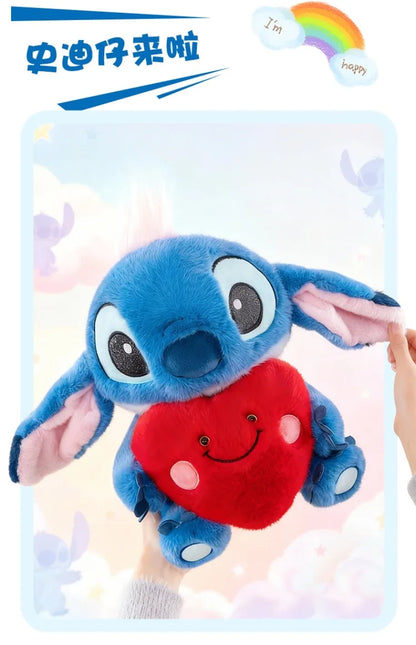 35/50/60cm Big Size Stitch Disney Anime Plush Stuffed Doll Cartoon Plush Doll Room Decoration Children's Pillow Holiday Gift