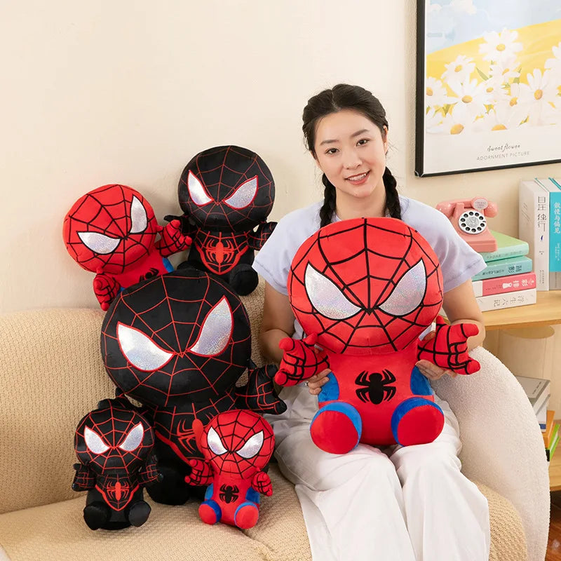 Spider Man Plush Dolls Toys 25/35/45CM Marvel Figure Model Plushies Stuffed Doll Home Room Decor Peluche Pillow Birthday Gifts