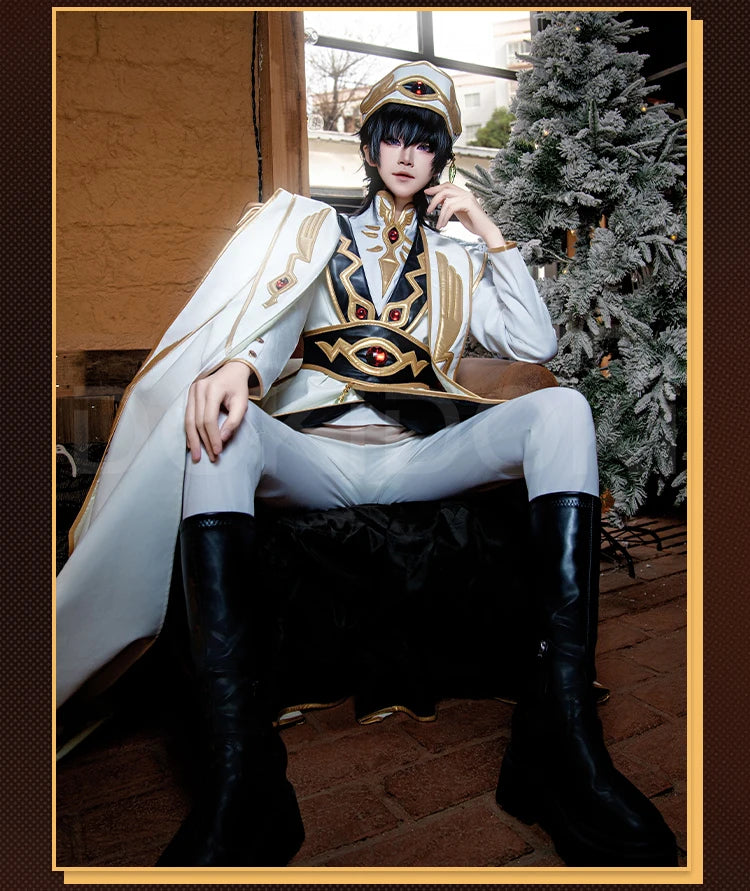Lelouchh Lamperougee C Cosplay Anime Cosplay【XS-2XL】DokiDoki-R Halloween Men Emperor Women Queen Lelouchh Plus Size