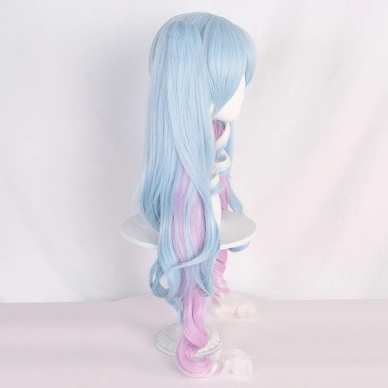 Anime Mikuu Snow And Demon Cosplay Wig 90cm 120cm Heat Resistant Fiber