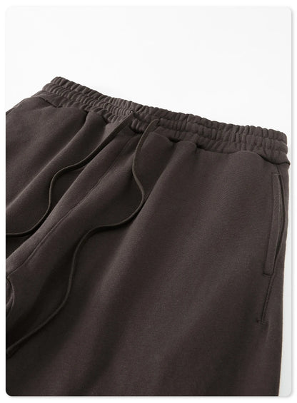 ZODF New 2025 Autumn Men's 445GSM Sweatpants Unisex High Street Soft Knitted Straight Pants Brand Streetwears Tracksuits HY0382