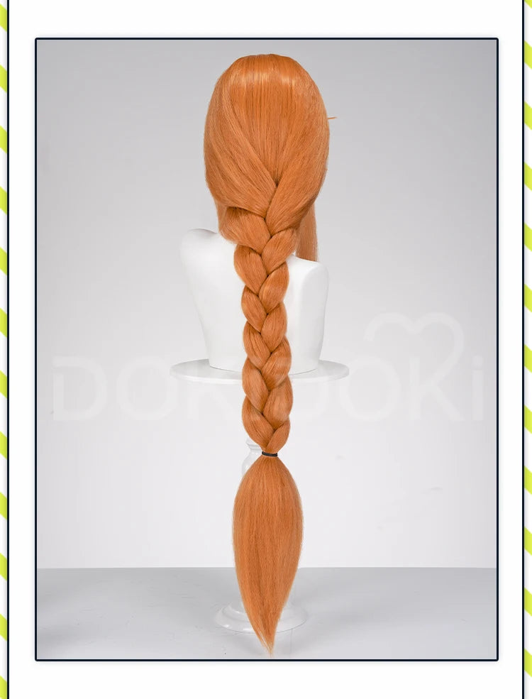 IN STOCK Flamme Wig Anime Frieren: Beyond Journey's End DokiDoki Flamme Cosplay Women 100cm Long Orange Wig Free Cap