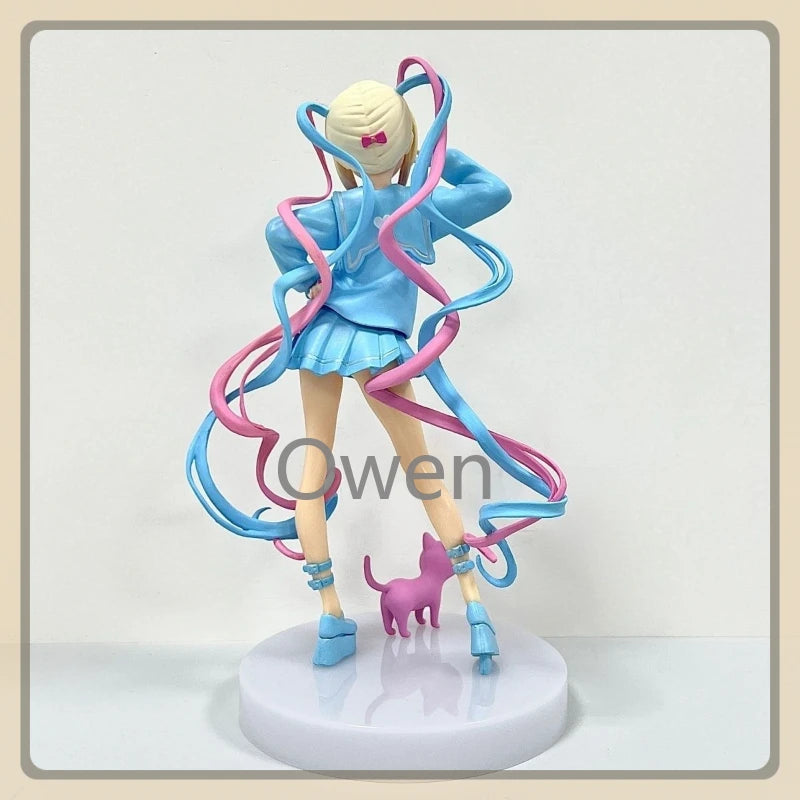 Anime Sugar Sugar Chaotian Sauce Figurine NEEDY GIRL OVERDOSE Cute Rain Figures PVC Standing Model Collection Toys Birthday Gift