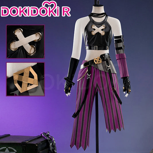 IN STOCK Jinxx Cosplay Costume Game【XS-3XL】DokiDoki-R Women Costume Jinxx Cosplay Plus Size