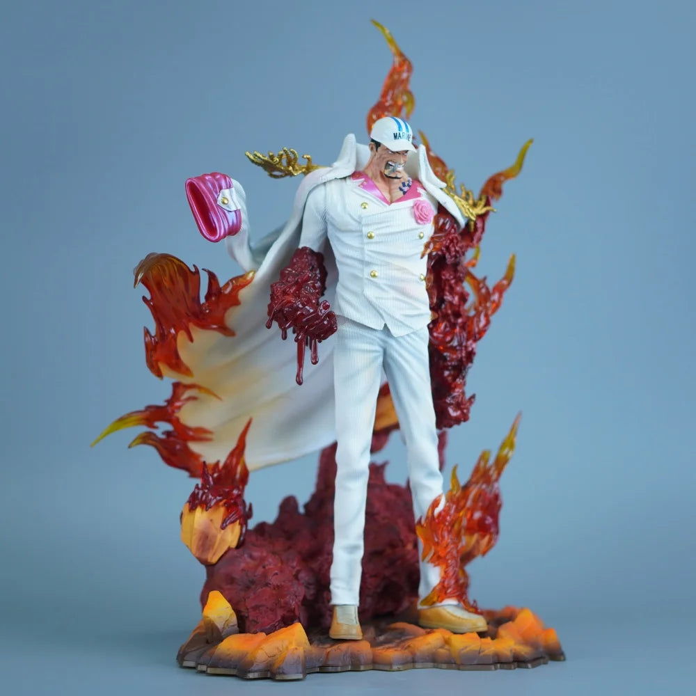 34cm Anime One Piece Sakazuki PVC Action Figure Statue Desktop Ornament Model Toy Gift