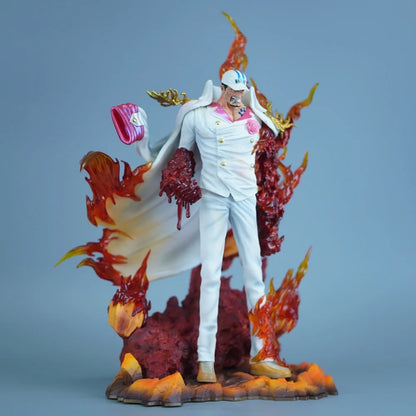 34cm Anime One Piece Sakazuki PVC Action Figure Statue Desktop Ornament Model Toy Gift