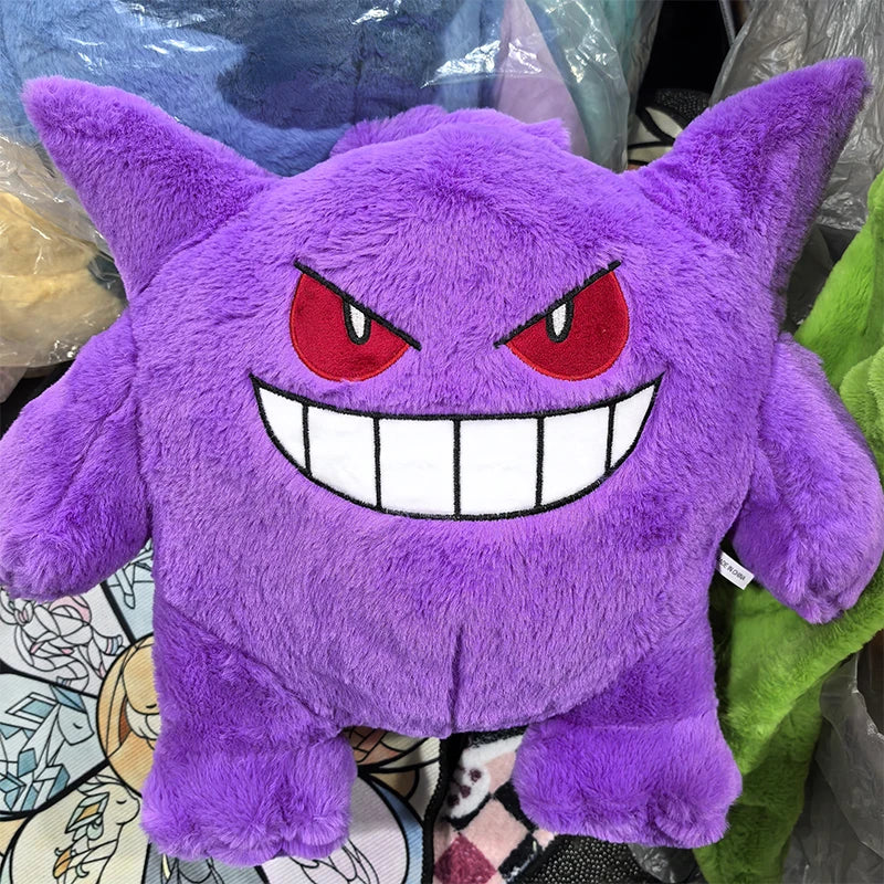 40/60cm Gengar Pokemon Large Plush Toys Anime Doll Cute Giant Pokémon Cute Cartoon Stuffed Plushie Pillow Gift for Children