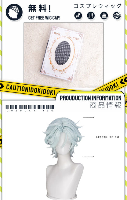 IN STOCK Dahlia Ifa Wig Game Genshin Impact DokiDoki Men Pink Hair Mondstadt Ifa Cosplay Dahlia Book Prop Free Wig Cap