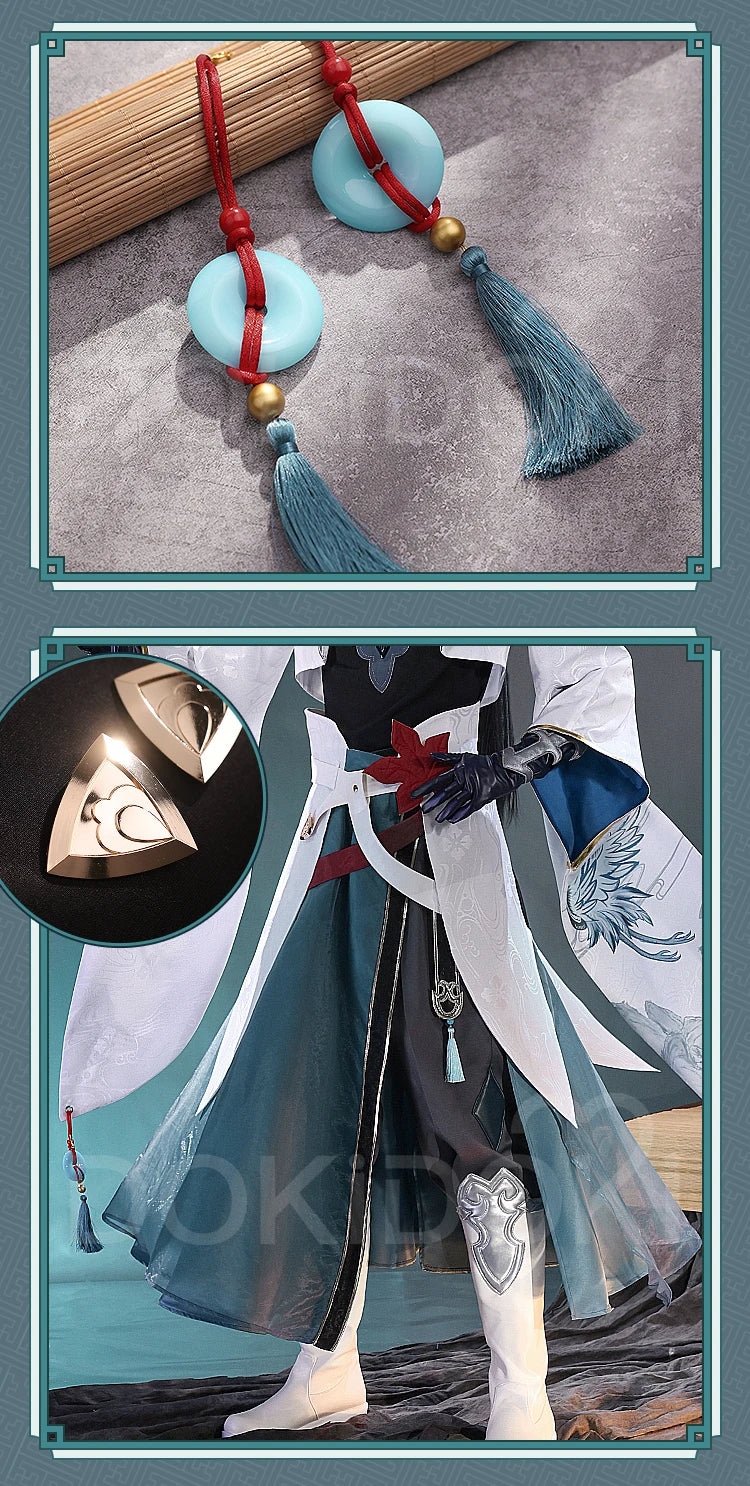 IN STOCK Dan Feng Cosplay Costume Game Honkai: Star Rail DokiDoki-SR Cosplay Imbibitor Lunae Dan Feng Men Dan Heng Halloween