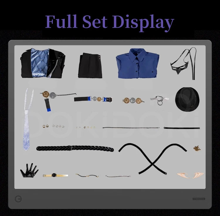 IN STOCK Hugo Cosplay Costume Game Zenless Zone Zero DokiDoki-R ZZZ Men Hugo Vlad Ravenlock Cosplay Hat Halloween