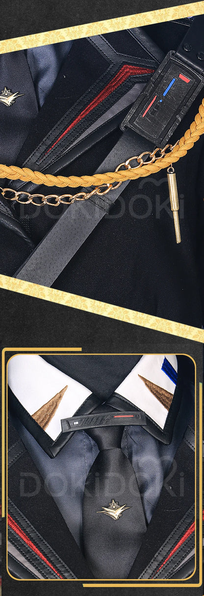 Caleb MC Cosplay Costume Game Love and Deepspace【XS-2XL】DokiDoki-R Men Women Pilot Uniform Xia Yizhou Hat Plus Size