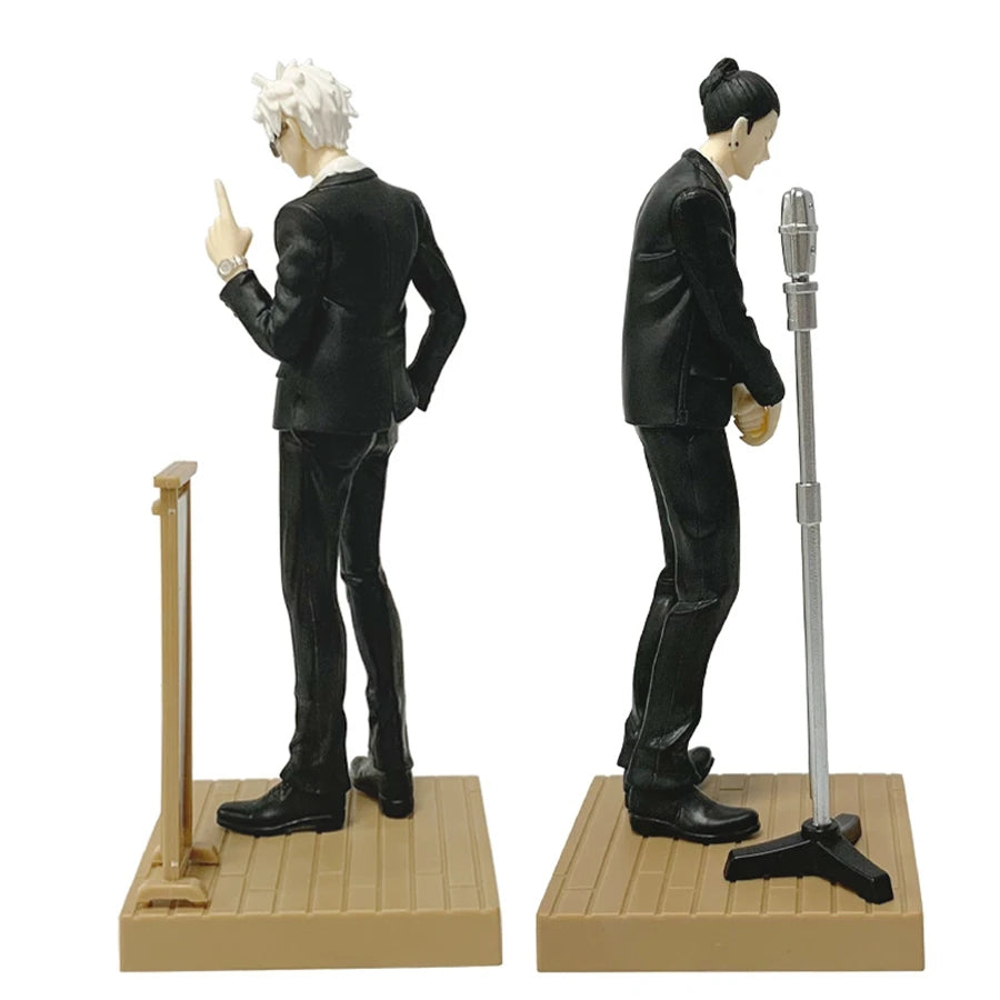 17cm Jujutsu Kaisen Anime Figure Suit Gojou Satoru Action Figure Handsome Suit Man Geto Suguru Figurine PVC Collection Model Toy