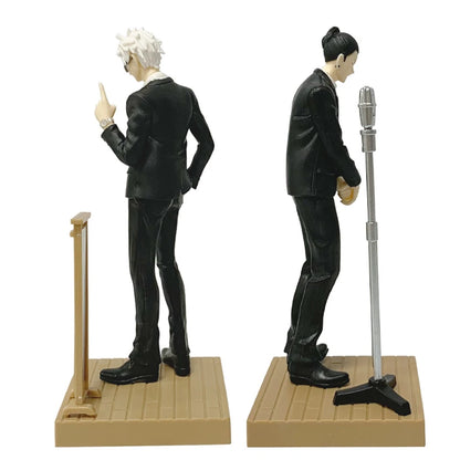 17cm Jujutsu Kaisen Anime Figure Suit Gojou Satoru Action Figure Handsome Suit Man Geto Suguru Figurine PVC Collection Model Toy