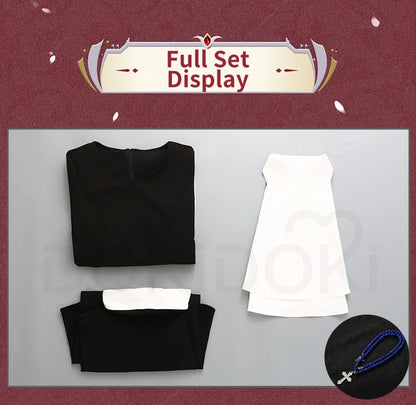 IN STOCK Kitagawa Marin Cosplay Costume Anime DokiDoki-R Women Nun Kitagawa Black Dress Halloween Cosplay