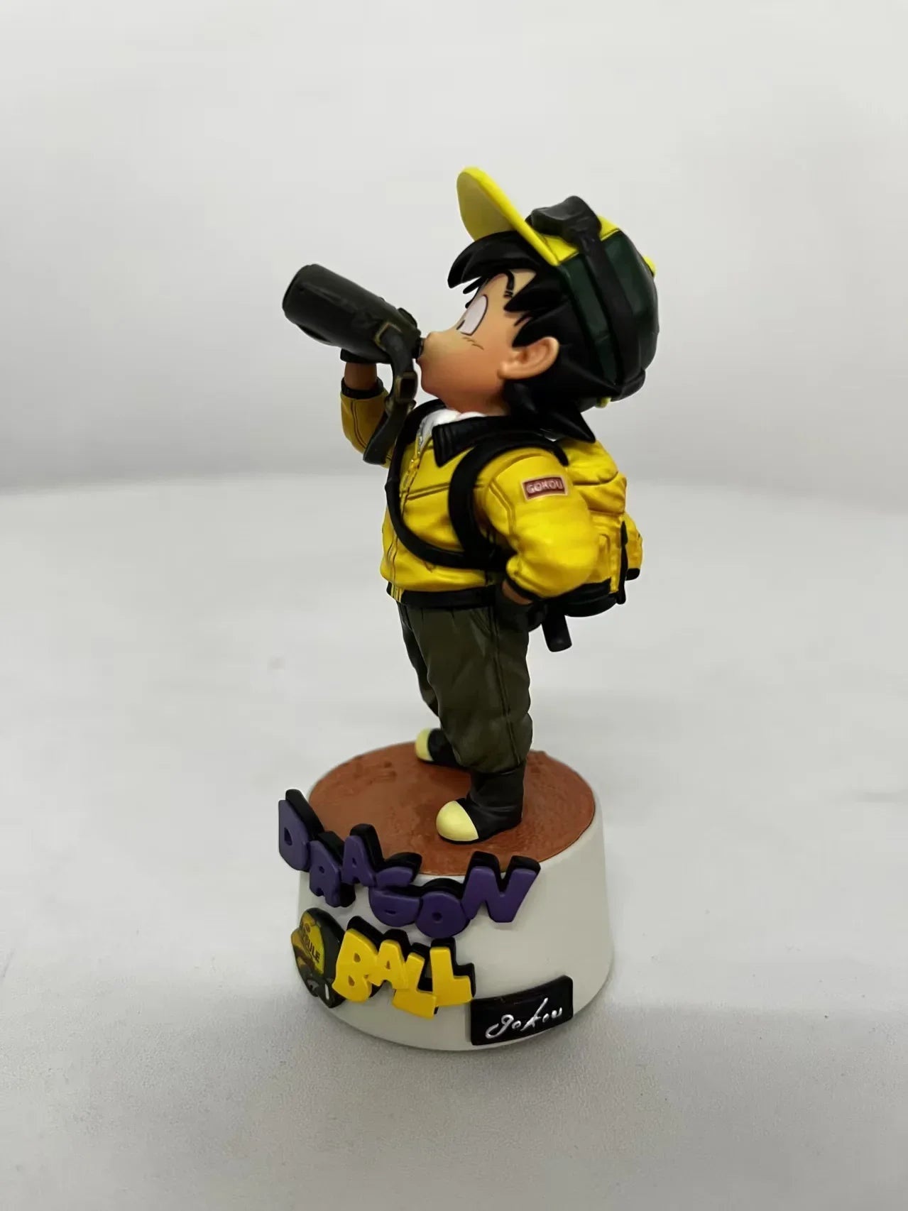 10cm Dragon Ball Cartoon Character Drinking Water Little Goku PVC Action Figure Model Statue Collection Decoration Toys Gift
