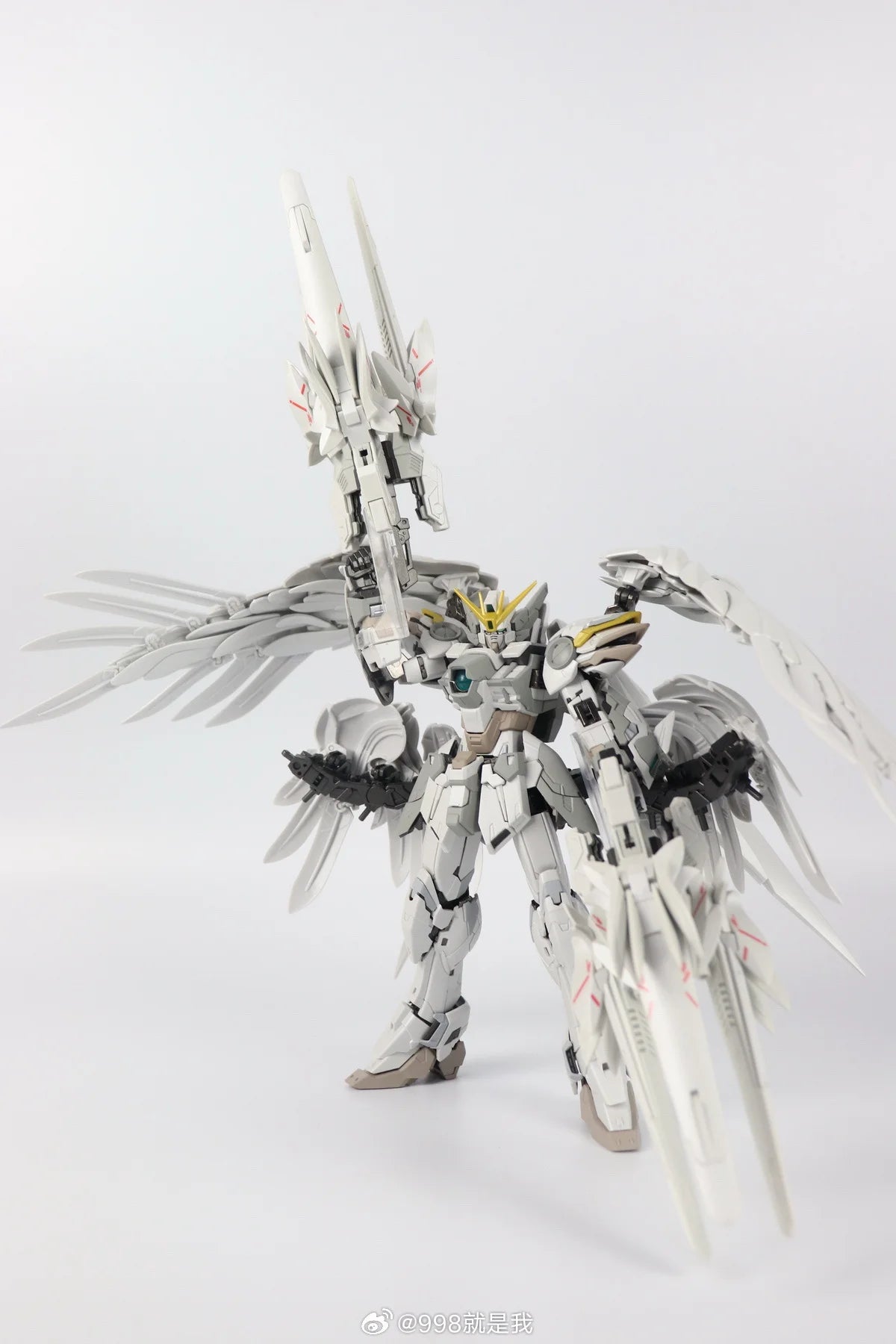 In Stock DABAN 8827 Alloy Skeleton MG 1/100 Snow White Prelude Fix Ver Assembly Model Kit XXXG-00YSW Action Figure Model Toy
