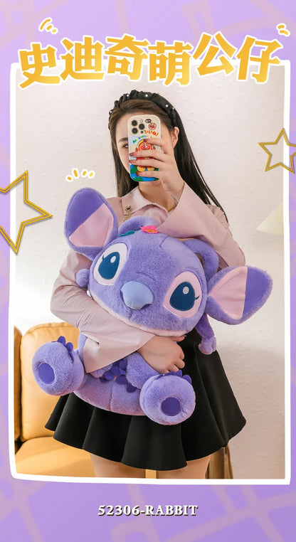 35/55/70CM Big Size Disney Stitch Cute Anime Plush Stuffed Doll Room Decoration Peluche Pillow Kawaii Plushies Ornaments Gifts