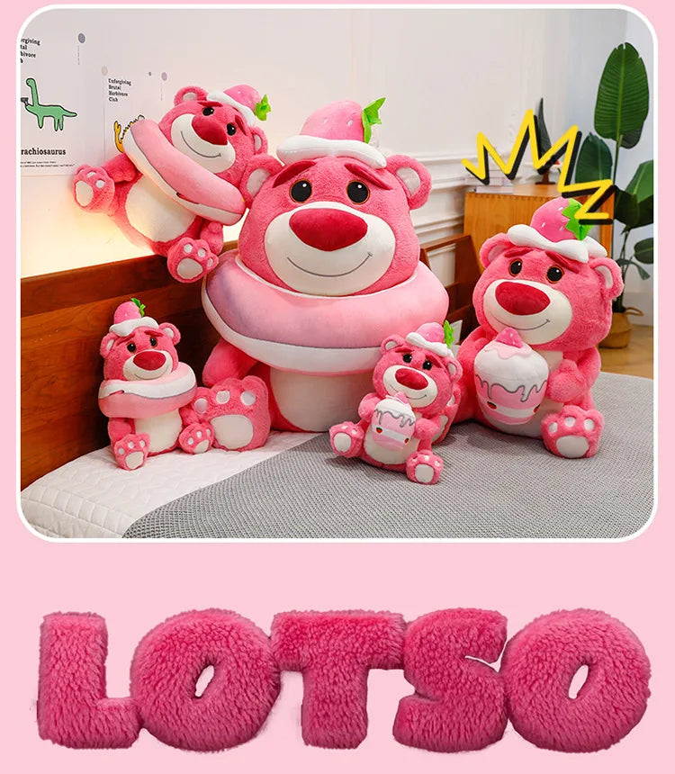 45/60/90cm Super Big Size Lotso Kawaii Disney Anime Plush Stuffed Doll Cartoon Decoration Plush Pillow Children's Holiday Gifts