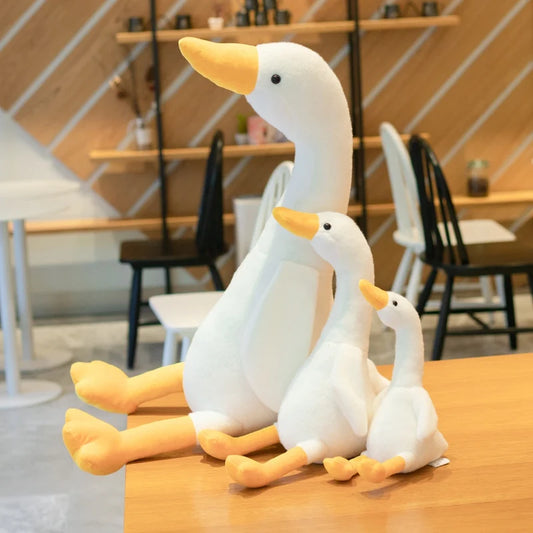 32-90cm Cute Duck Plush Toy Stuffed Animal Big Goose Dolls Large Soft Sleeping Hug Pillow Girl Xmas Birthday Gift