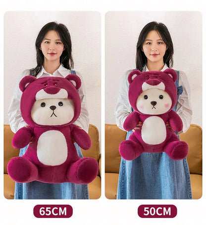 65cm Kawaii Little Bear Plush Doll Cute Soft Anime Lina Bear Plush Doll Cartoon Valentine's Day Birthday Gift Children's Holiday