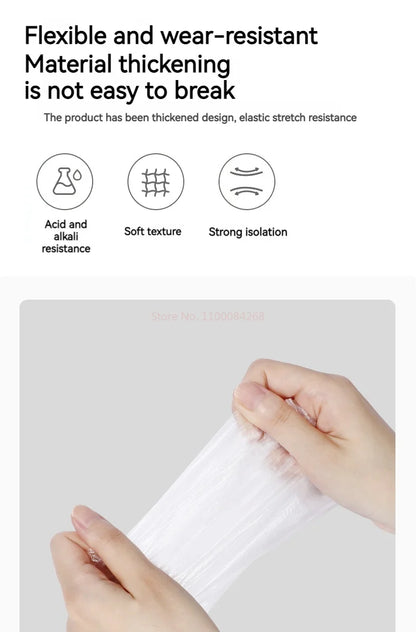 Sanrio Disposable Gloves, Single Pack, Small Bag, Household Food Grade Kitchen Cleaning, Thickened Pe Transparent Gloves