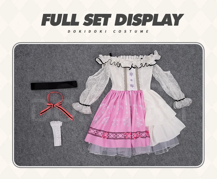 IN STOCK Nikki Cosplay Costume Game Infinity Nikki【S-3XL】DokiDoki-N Women Pink Blue Dress Nikki Cosplay Plus Size