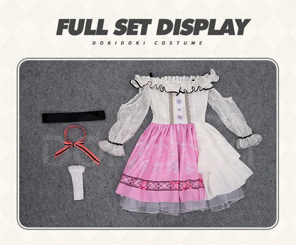 IN STOCK Nikki Cosplay Costume Game Infinity Nikki【S-3XL】DokiDoki-N Women Pink Blue Dress Nikki Cosplay Plus Size