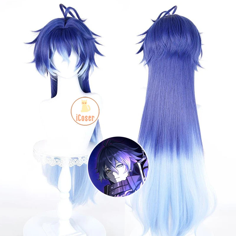 Genshin Impact Kyryll Chudomirovich Flins Cosplay Costume Wig Uniform Game Cos Outfit Halloween Party for Women Men Carnival Set