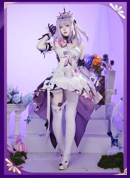 Castorice Cosplay Costume Game Honkai:Star Rail DokiDoki-R Women Castorice Purple Dress Cosplay HSR