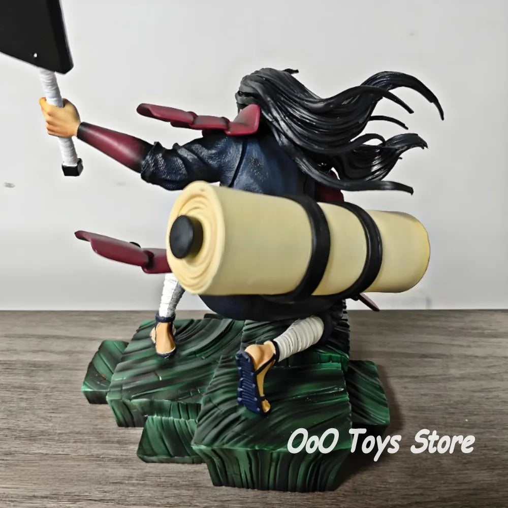 16.5cm Anime Naruto Senju Hashirama Squatting Double Headed PVC Action Figure Model Collectible Toy Gift