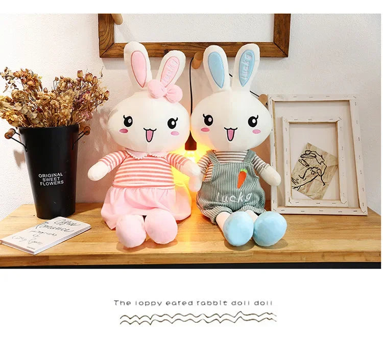 45-130cm Cute Long Legs Rabbit Plush Toy Stuffed Soft Animal Bunny Doll Baby Kids Toys Birthday Gift Christmas Present for Girl