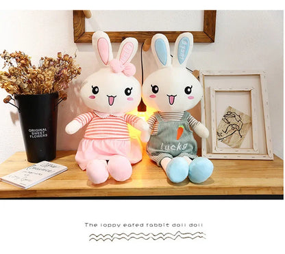 45-130cm Cute Long Legs Rabbit Plush Toy Stuffed Soft Animal Bunny Doll Baby Kids Toys Birthday Gift Christmas Present for Girl