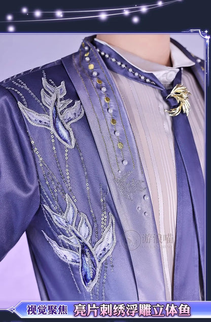 Love and Deepspace Rafayel Boundless Seas Cosplay Costume Wig Birthday Suit Uniform Ring Halloween Party for Women Men iCoser