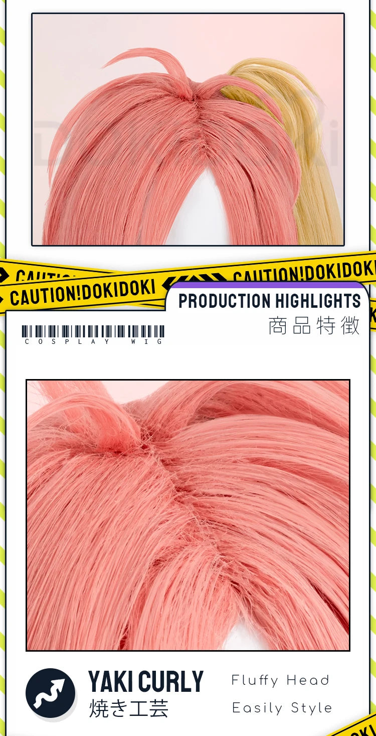 IN STOCK Vaggie Cherry Boom Lillth Morningstar Wig Anime DokiDoki 100cm Long Hair Lillth Cosplay Pre Crimped Wig Free Cap