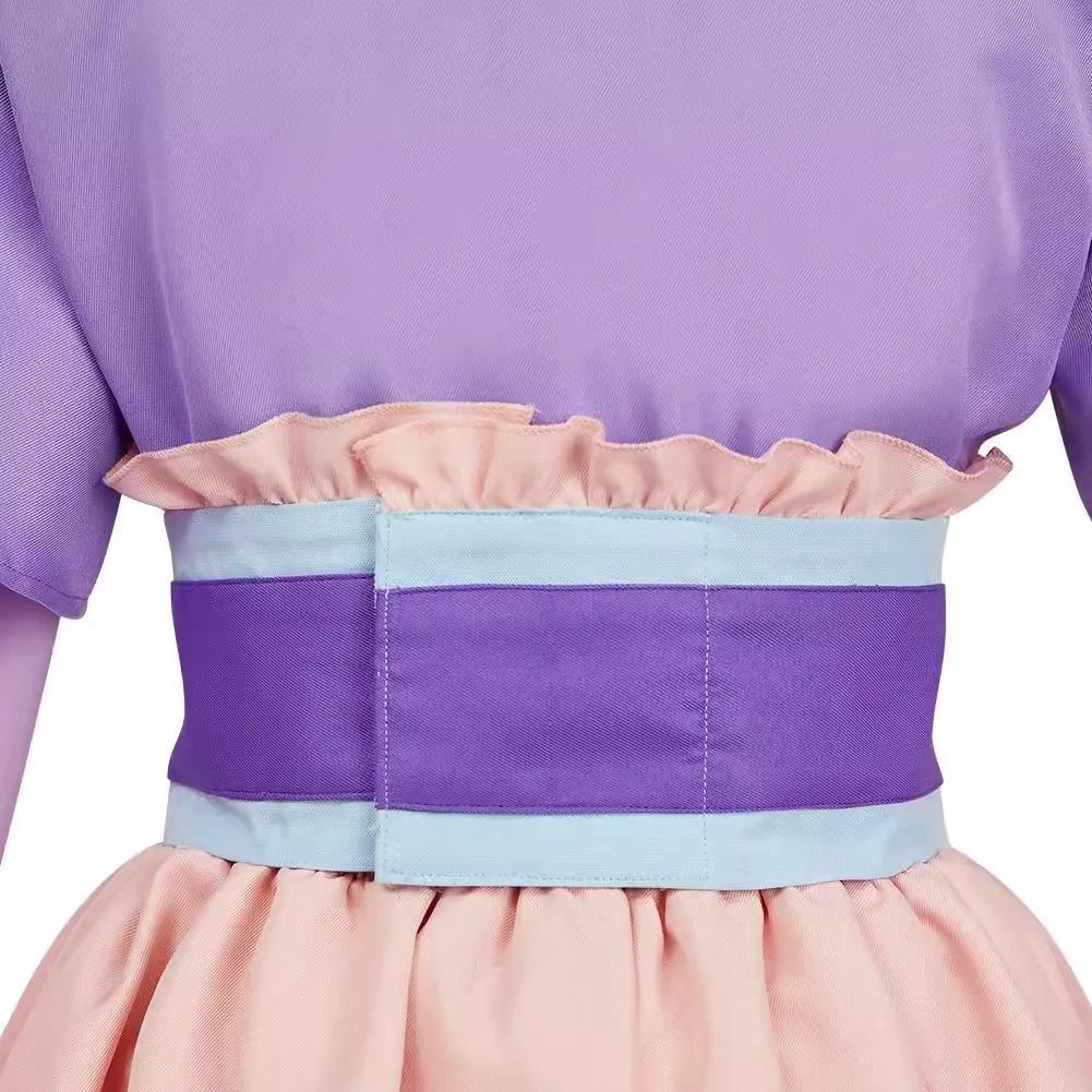 Maomao Cosplay Costume Dress Wig Anime The Apothecary Diaries Purple Pink Dress Kusuriya No Hitorigoto Halloween for Women Girls