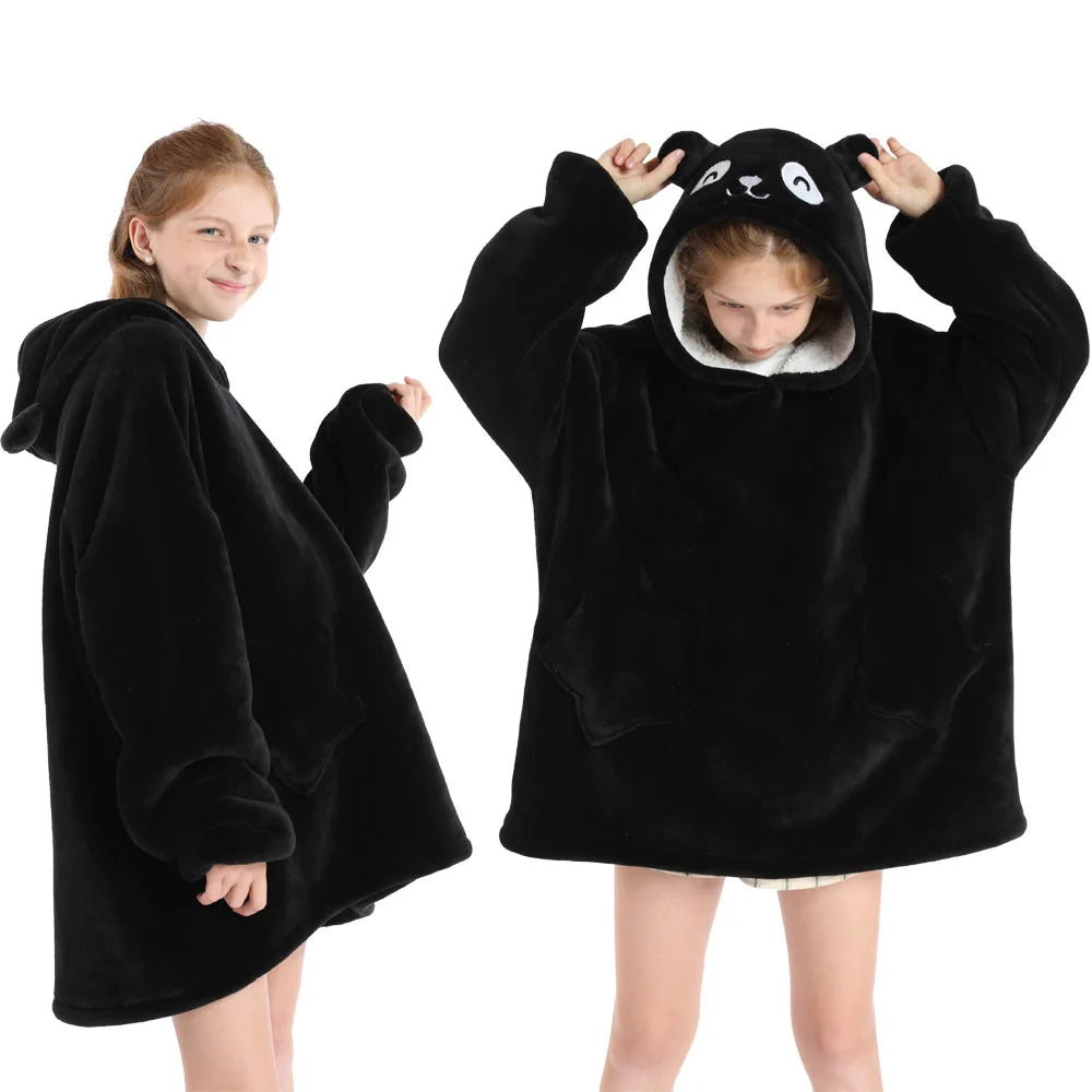 Funny Cartoon Children's Pajamas Girls Winter Clothes Plush Dinosaur Cat Bear Unicorn Pink Blue Toddler Boy Pijama Kids Clothing