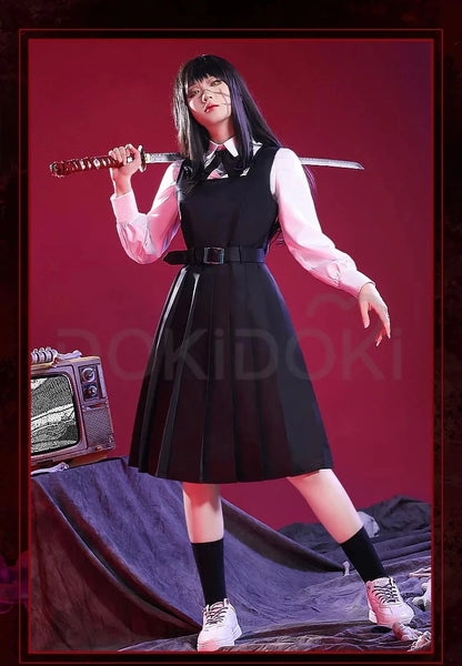 IN STOCK Mitakaa Asaa Cosplay Anime Cosplay Costume DokiDoki-SR Women Black Dress Mitakaa Asaa School Uniform Costume