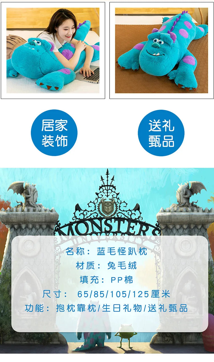 135cm Disney Large James P. Sullivan Stuffed Toys Monsters University Inc. Plush Dolls Kawaii Pillow Hugs With Anime Ornamental